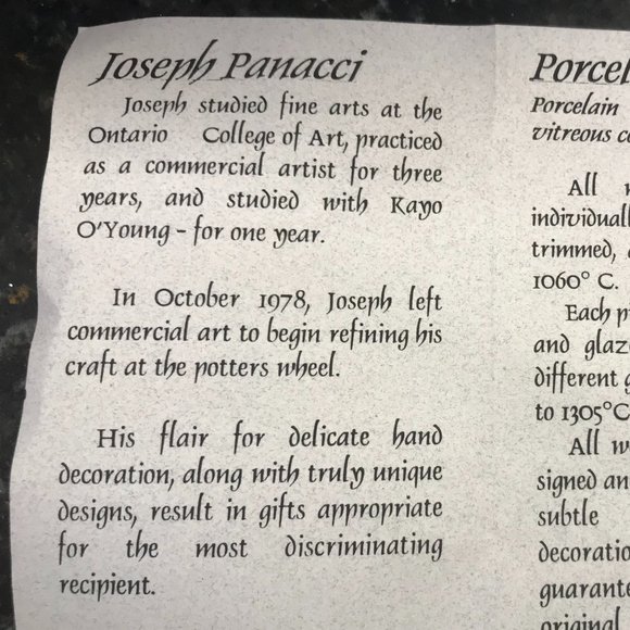 Hand made & painted PORCELAIN Pottery BOWL SET - Picture 11 of 14